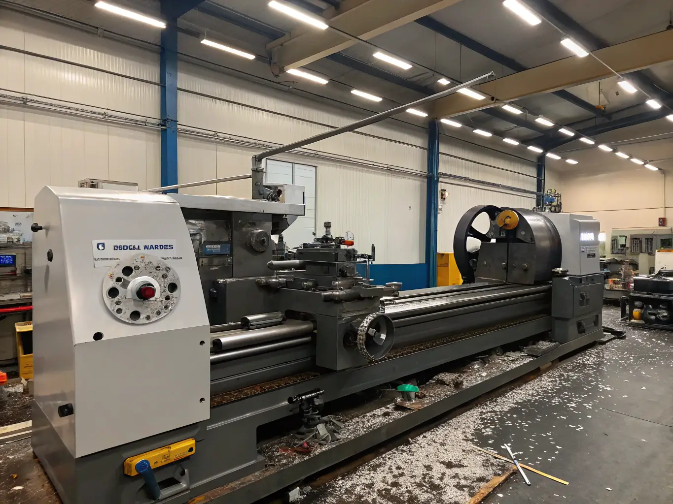 A wide shot of the Spring Engineering Workshop LLC facility, showcasing various machining equipment and a clean, organized workspace.