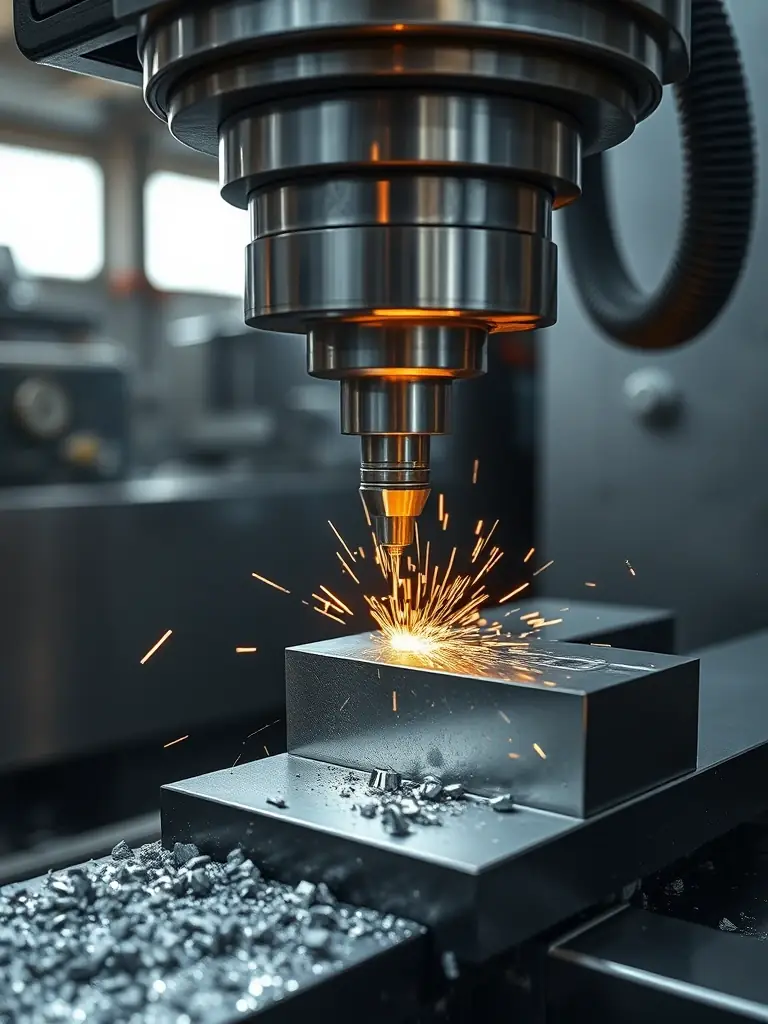 A CNC lathe precisely machining a complex metal component, showcasing the accuracy and efficiency of CNC turning services.